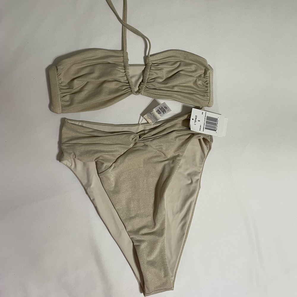 Lspace gold bikini